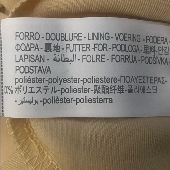 NWT Zara Light Yellow Layered Maxi Dress size large - Picture 9 of 9